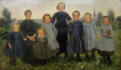 The Little Girls from the Series The Ages of the Peasant by Léon Frédéric